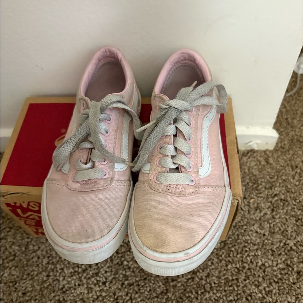 Pink and White Sneakers